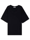 Cotton Short Sleeve T-Shirt Black - LEMAIRE - BALAAN 2