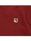 Fox Head Patch Regular Sweatshirt Red - MAISON KITSUNE - BALAAN 4