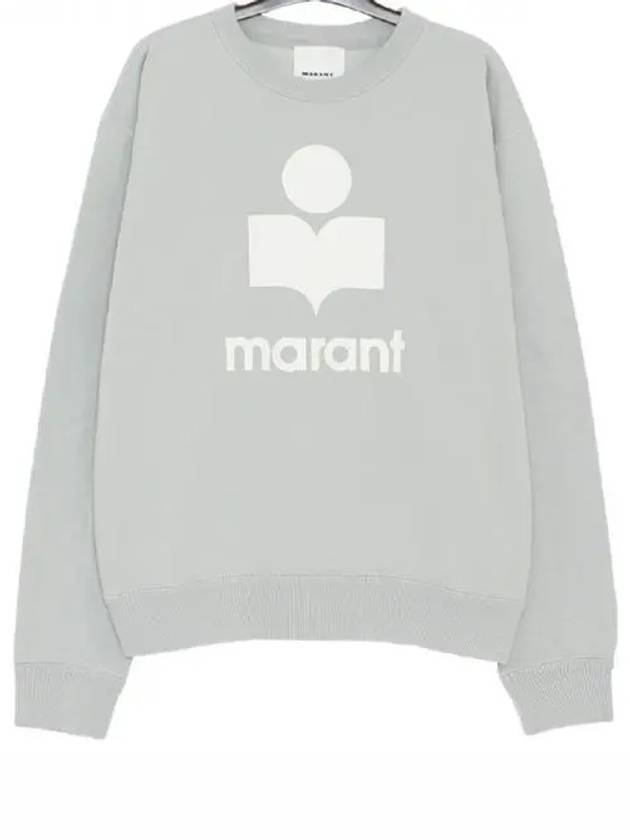 Mikoy Big Logo Cotton Sweatshirt Light Blue - ISABEL MARANT - BALAAN 2