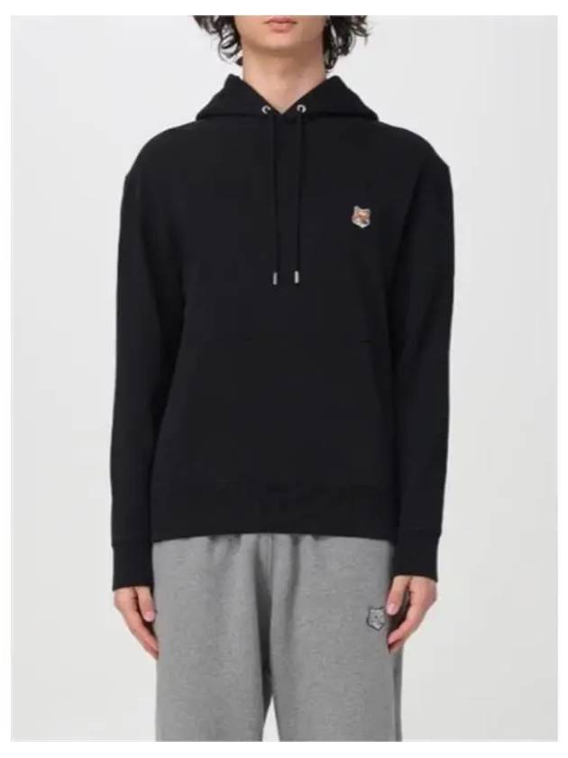 Fox Head Patch Regular Hoodie Black - MAISON KITSUNE - BALAAN 3