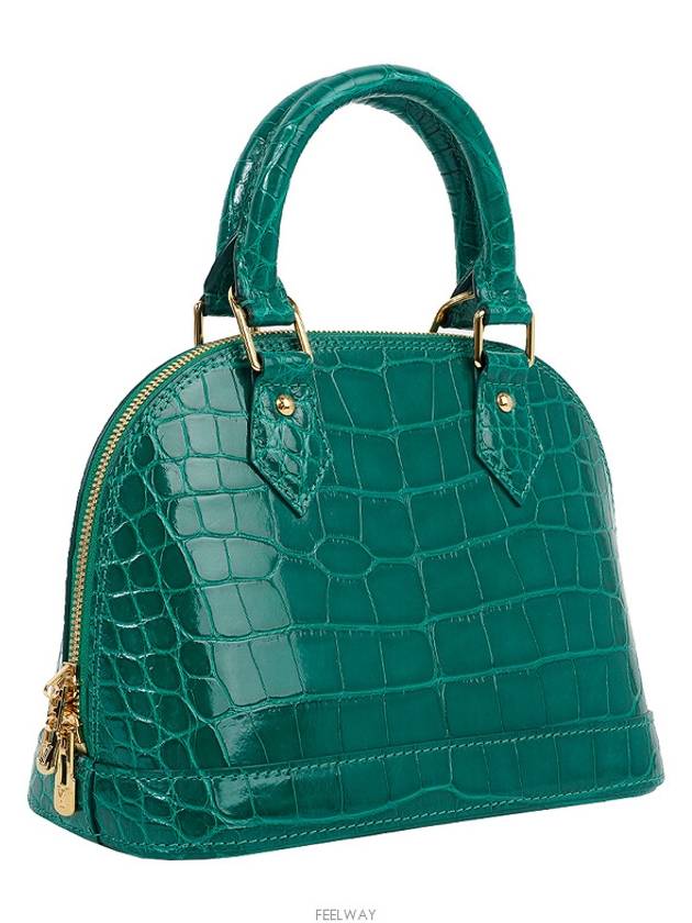 Alma BB Alligator Emerald Gold Plated 74162 - LOUIS VUITTON - BALAAN 2