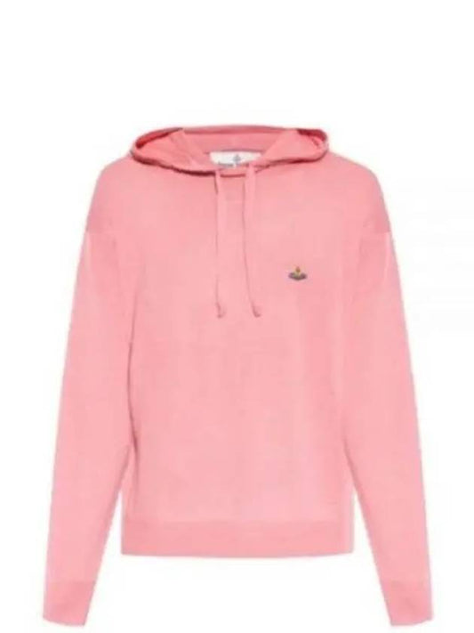 Embroidered Logo Virgin Wool Hoodie Pink - VIVIENNE WESTWOOD - BALAAN 2