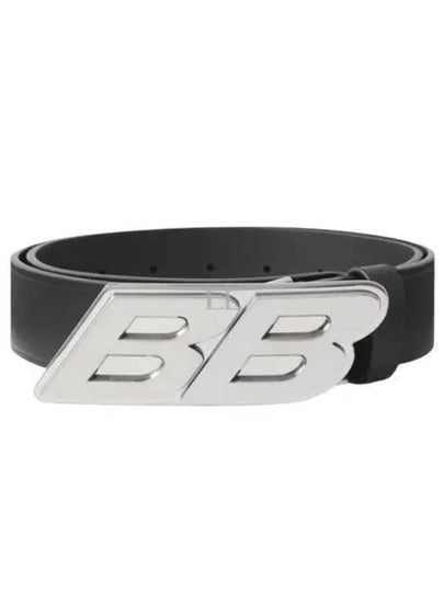 Moto Logo Leather Belt Black - BALENCIAGA - BALAAN 2