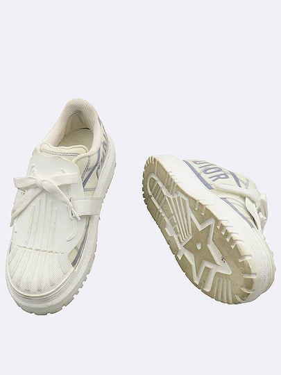 Dior Christian KCK309TNT White Color Velcro Leather ID Women s Sneakers 36 - DIOR - BALAAN 2