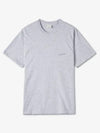 MUSEUM OF PEACE QUIET Micro wordmark short sleeve t shirt heather gray MOPQSS2229HEATHERGRAY - MUSEUM OF PEACE & QUIET - BALAAN 1