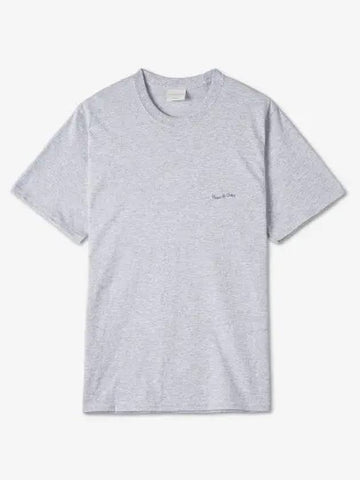 MUSEUM OF PEACE QUIET Micro wordmark short sleeve t shirt heather gray MOPQSS2229HEATHERGRAY - MUSEUM OF PEACE & QUIET - BALAAN 1