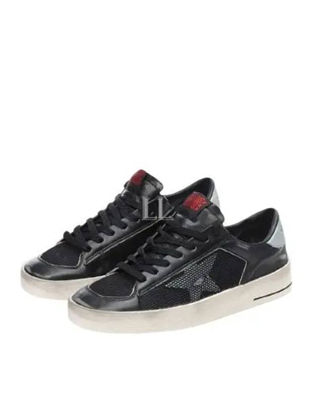 Stardan Suede Nappa Low Top Sneakers Black Silver - GOLDEN GOOSE - BALAAN 2