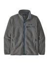 Women's Retro Pile Fleece Zip-up Jacket Salt Grey - PATAGONIA - BALAAN 1