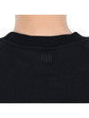 Small Heart Logo Sweatshirt Black - AMI - BALAAN 9