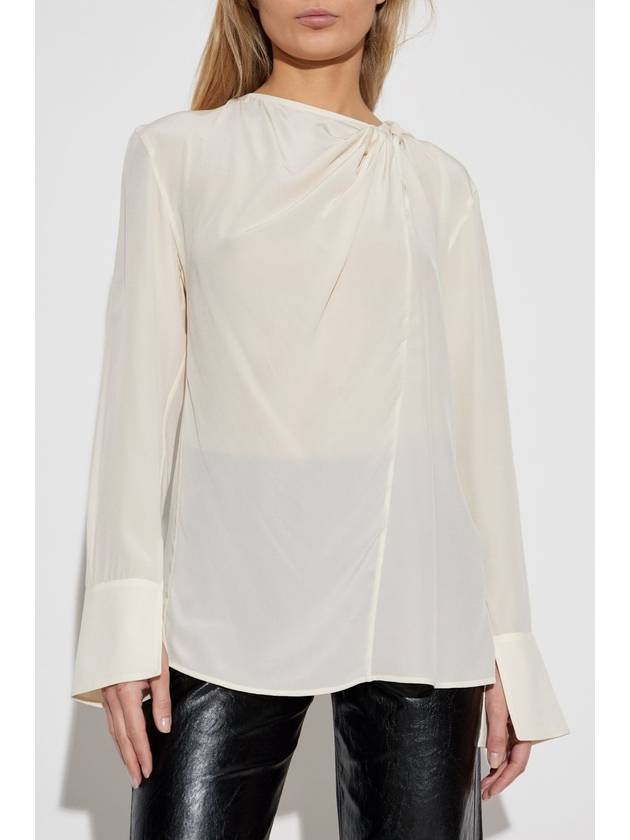 Victoria Beckham Silk Top, Women's, Cream - VICTORIA BECKHAM - BALAAN 3