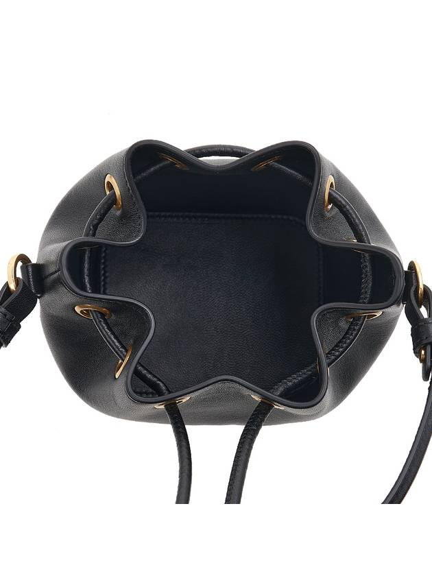 V Logo Signature Nappa Leather Bucket Bag Black - VALENTINO - BALAAN 11