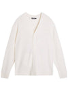 Men's Clark Knit Cardigan White - J.LINDEBERG - BALAAN 1