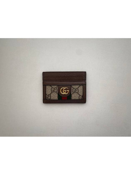 Ophidia GG Supreme Card Wallet Brown - GUCCI - BALAAN 2
