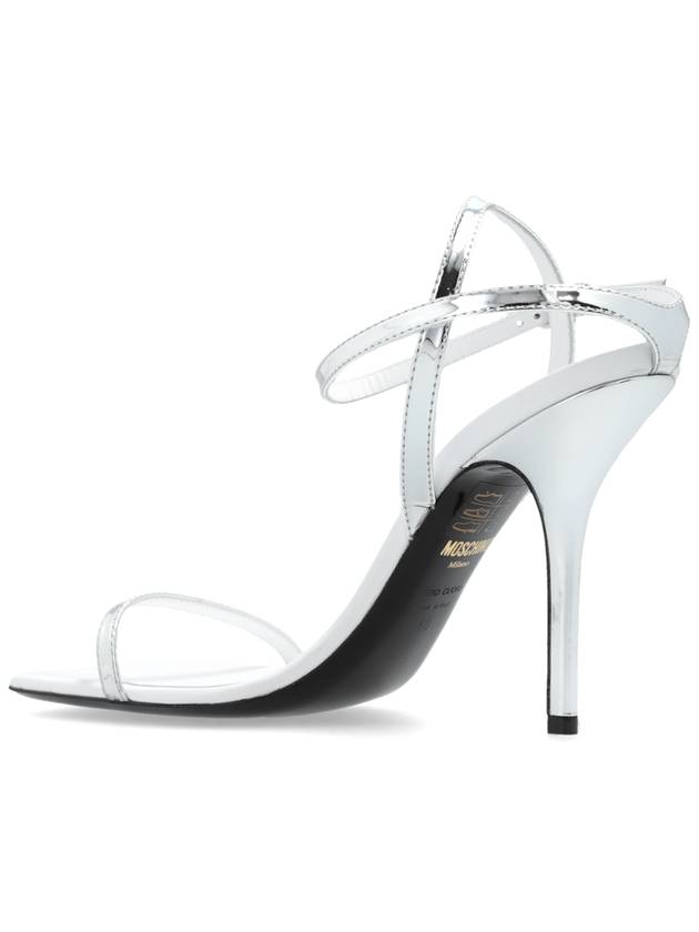 Moschino Heeled Sandals, Women's, Silver - MOSCHINO - BALAAN 5