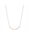 Smile Pendant Small Necklace Rose Gold - TIFFANY & CO. - BALAAN 1