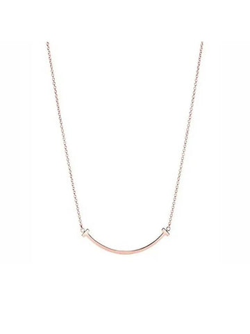 Smile Pendant Small Necklace Rose Gold - TIFFANY & CO. - BALAAN 1