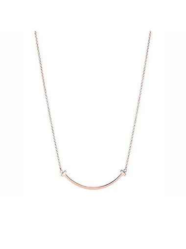 Smile Pendant Small Necklace Rose Gold - TIFFANY & CO. - BALAAN 1