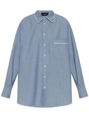 Etro Patterned Shirt, Women's, Blue - ETRO - BALAAN 1