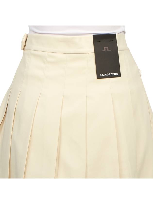 Adina Pleated Skirt Almond Milk - J.LINDEBERG - BALAAN 7