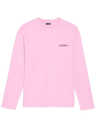 Le Pavane Manches Longues Jam Logo Print Long Sleeve T-Shirt Pink - JACQUEMUS - BALAAN 2