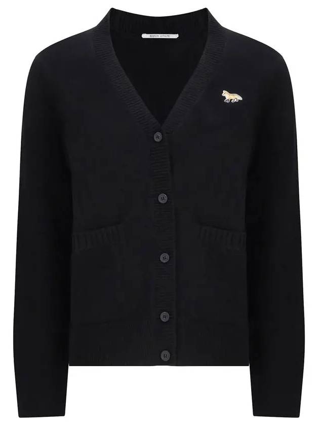 Baby Fox Patch Boxy Cardigan Black - MAISON KITSUNE - BALAAN 3