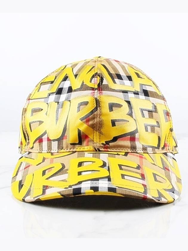 Yellow Graffiti Ball Cap - BURBERRY - BALAAN 3