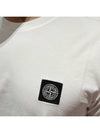 Logo Patch Garment Dyed Short Sleeve TShirt White 101524113 A0001 - STONE ISLAND - BALAAN 6