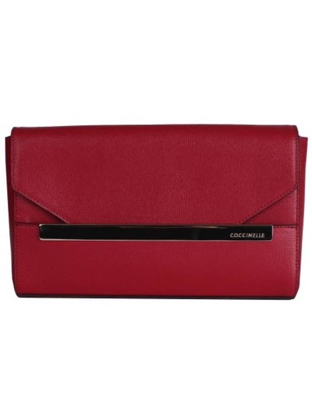 women chain mini bag red - COCCINELLE - BALAAN 1