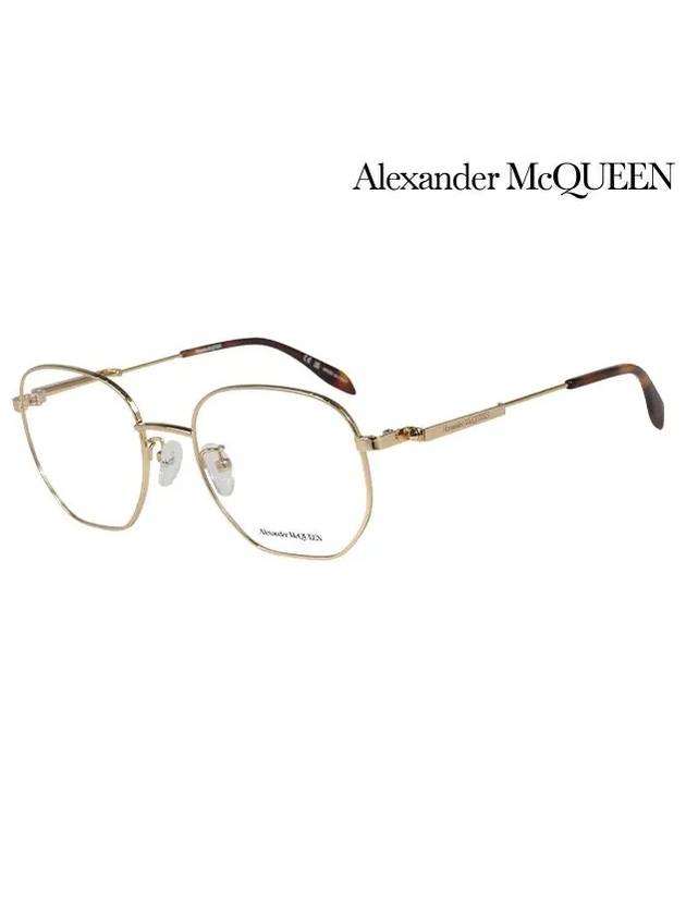 Eyewear Square Metal Eyeglasses Black - ALEXANDER MCQUEEN - BALAAN 3