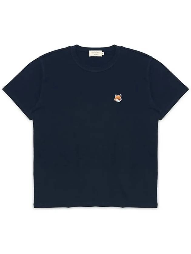 Fox Head Patch Regular Short Sleeve T-Shirt Navy - MAISON KITSUNE - BALAAN 6