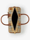 Medium Check Bowling Tote Bag Archive Beige Briar Brown - BURBERRY - BALAAN 5