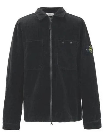 811511604 Wappen patch corduroy zip up shirt jacket 1153962 - STONE ISLAND - BALAAN 1