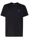 EKD Embroidered Cotton Short Sleeve T-Shirt Black - BURBERRY - BALAAN 2