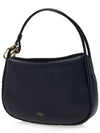 Silky Calf Link Leather Shoulder Bag Black - MULBERRY - BALAAN 3