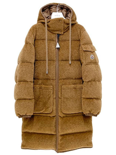 Belcastel Teddy Long Down Padding Camel - MONCLER - BALAAN 2