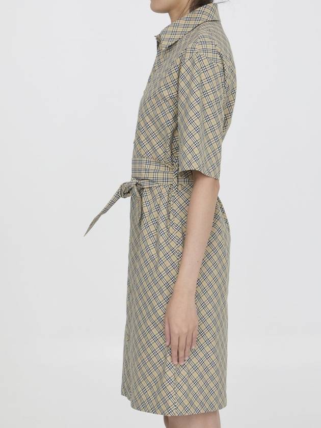 Check cotton shirt dress - BURBERRY - BALAAN 3