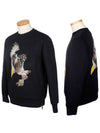 Eagle Print Neoprene Sweatshirt Black - NEIL BARRETT - BALAAN 3