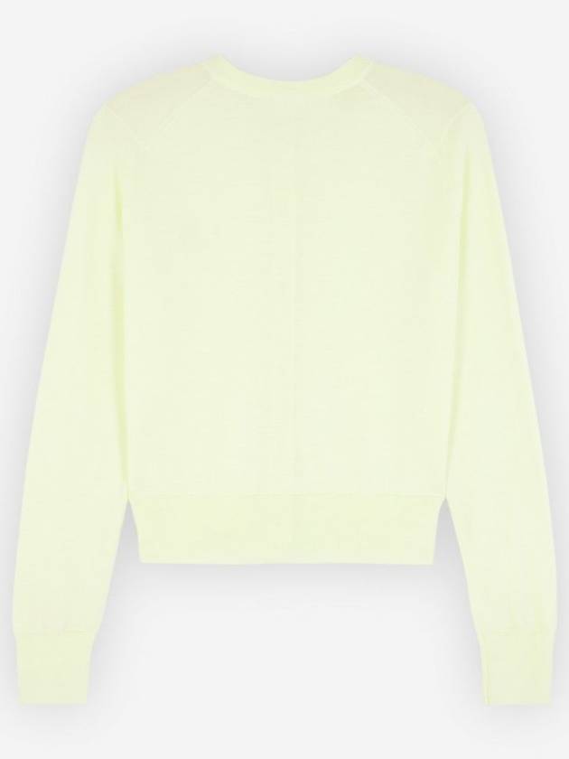 Baby Fox Patch Regular Cardigan Lemonade - MAISON KITSUNE - BALAAN 3