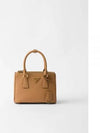 Galleria Saffiano Leather Mini Tote Bag Brown - PRADA - BALAAN 2