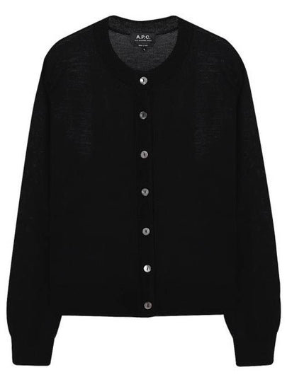 Marine Wool Cardigan Black - A.P.C. - BALAAN 2