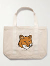 Bold Fox Head Eco Bag Ecru - MAISON KITSUNE - BALAAN 1