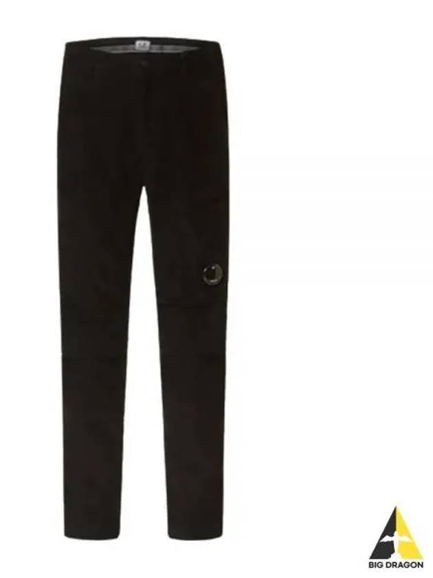 Men's Corduroy Regular Fit Utility Straight Pants Black - CP COMPANY - BALAAN 2