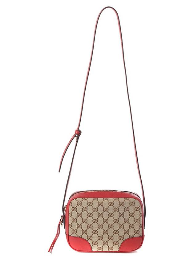 GG Disco Canvas Cross Bag Beige Red - GUCCI - BALAAN 5