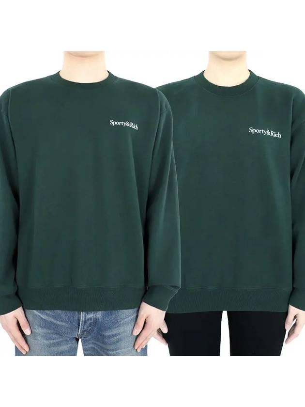 Logo Sweatshirt Forest Green CRAW2311 FO15 - SPORTY & RICH - BALAAN 1