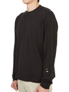 Shadow Project Interlock Mako Cotton Long Sleeve T-Shirt Black - STONE ISLAND - BALAAN 3