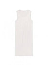 Crushed Satin Tank Mini Dress White - HELMUT LANG - BALAAN 2