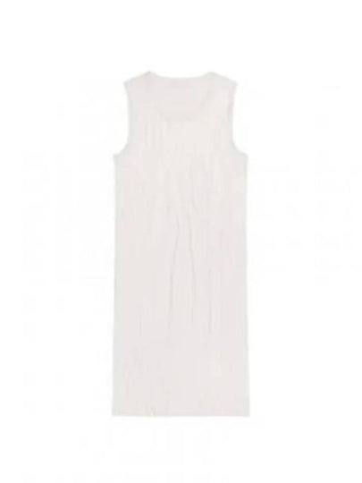 Crushed Satin Tank Mini Dress White - HELMUT LANG - BALAAN 2