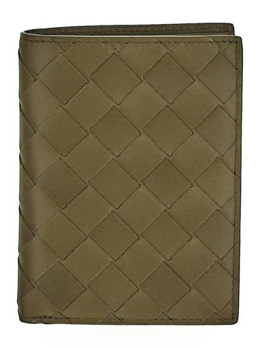 Intrecciato Flap Half Wallet Mud - BOTTEGA VENETA - BALAAN 1