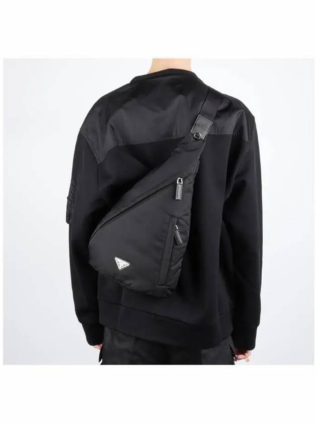 Re-Nylon Leather Backpack Black - PRADA - BALAAN 3