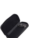 Saffiano Metal Logo Zipper Key Case Black - PRADA - BALAAN.